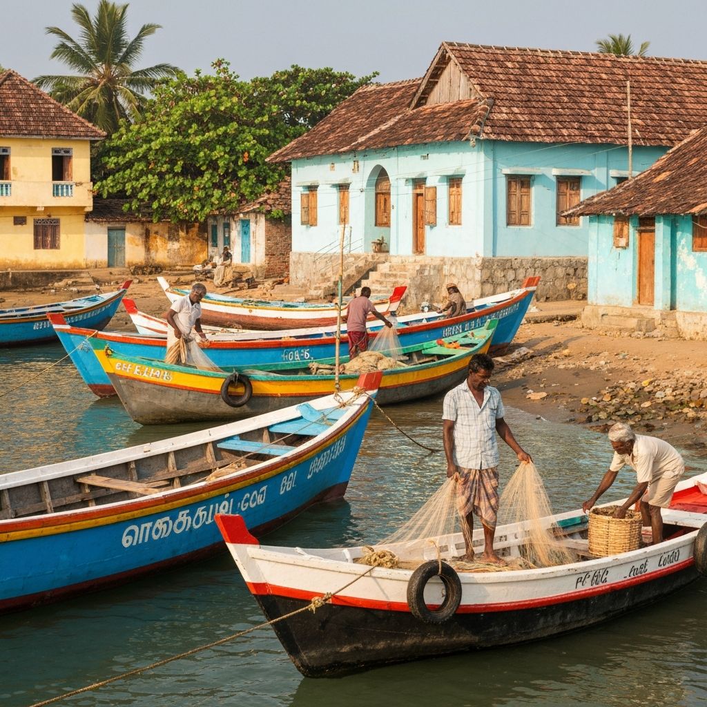 Tamil coastal village life